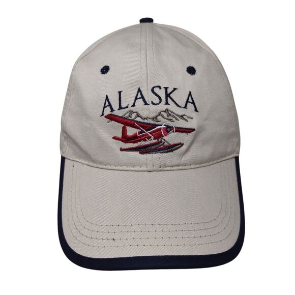 Alaska Snapback Hat Tan One Size Adjustable Embroidered 6 Panel Tonqass Cotton - Picture 1 of 8